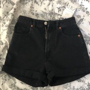 Brand new black jean shorts